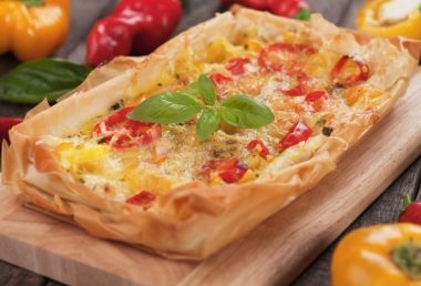 Tomato Ricotta Phyllo Tart